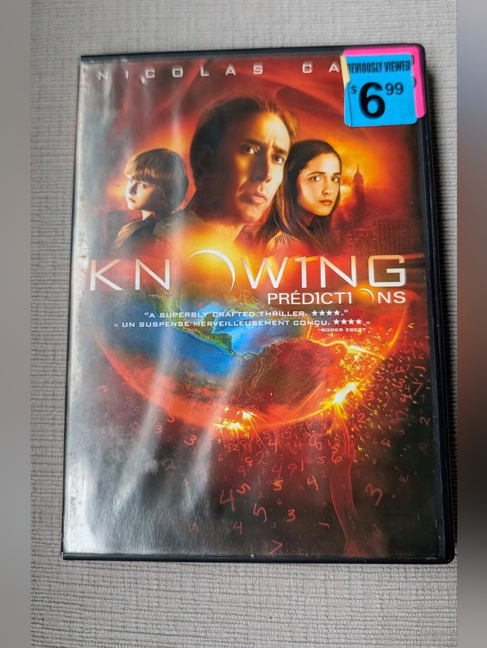 Knowing Predictions DVD Movie